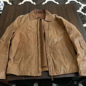 Brown Batistini leather Jacket
